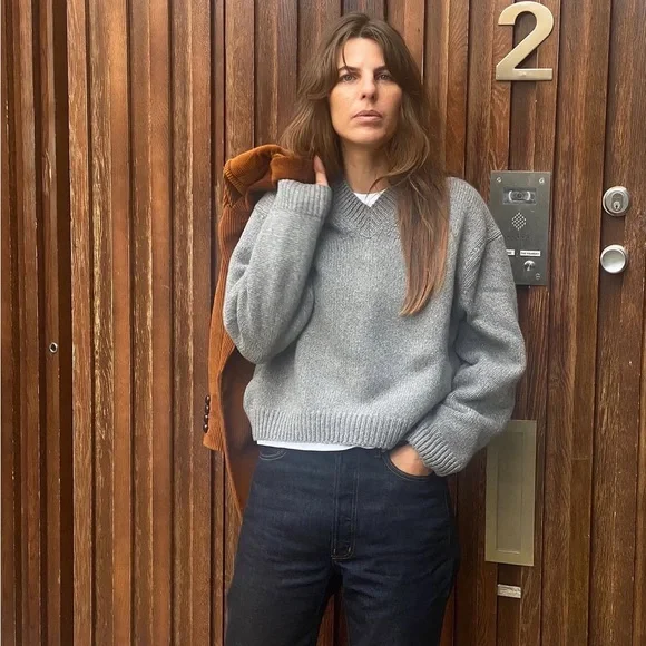 Doen Heirloom Geonna Sweater in Morning Mist - Picture 1 of 7